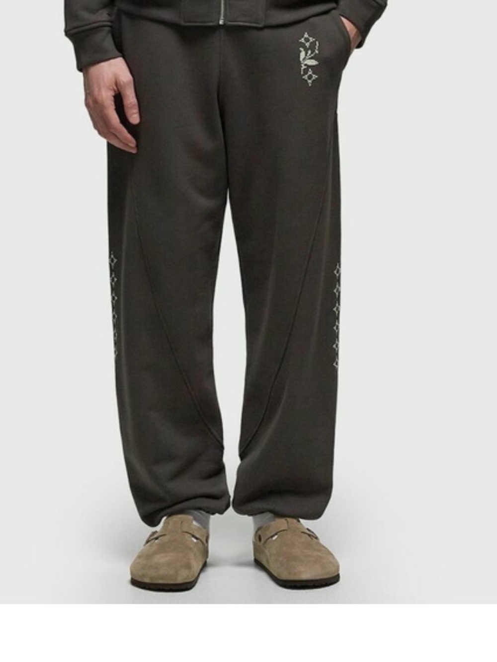 Men's Dark Brown Relaxed Sweatpants - Casual Comfort Joggersi